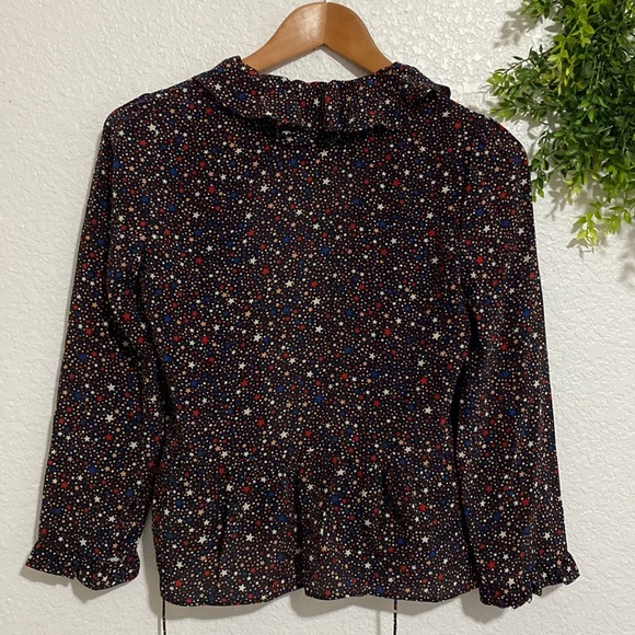 Madewell Silk Ruffle Hem Wrap Top - Picture 7 of 11